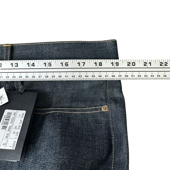 Yves Saint Laurent Paris Jeans D03 M/ST-LW Mens 36 YSL Dark Blue Denim Japan New - Picture 13 of 16